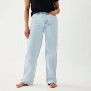 Parke Classic Straight Leg Jeans High Rise Light Wash Size 26